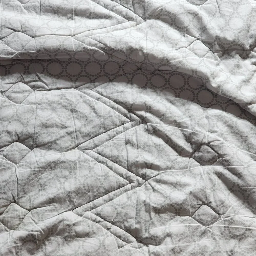 Circo Pink Gray White Zig Zag Diamond Fleece Trim Baby Comforter 30x40